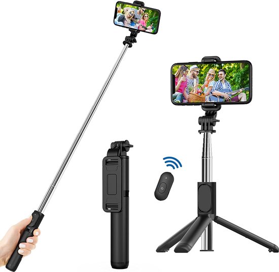 K&F Concept MS24 Selfiestick Statief, 175 Cm Mobiele Telefoon Statief Met Afstandsbediening Voor Smartphone Compatibel Iphone Samsung Android Smartphones Verschillende 1378564353