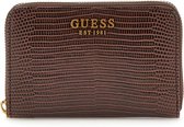 GUESS Portemonnee Sibel SLG Medium Zip Around Wallet Espresso Donkerbruin