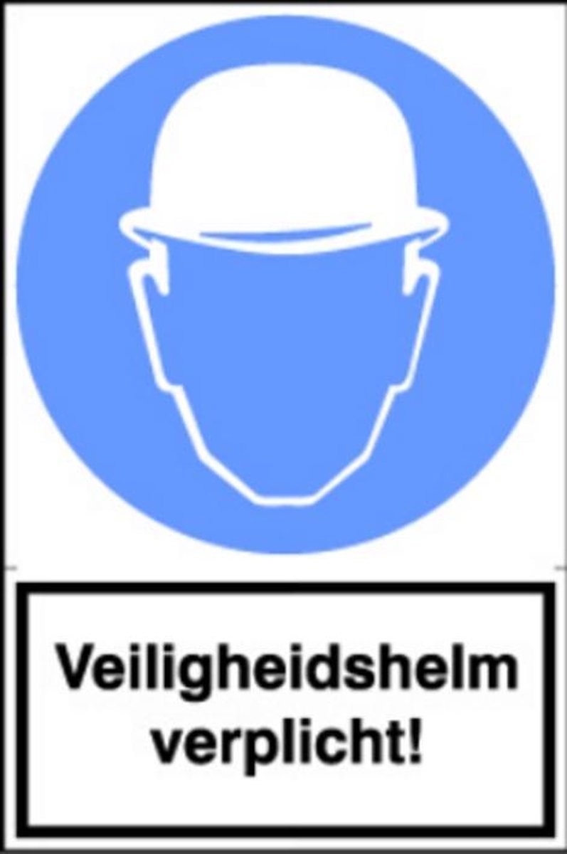 Artelli Sticker Veiligheidshelm verplicht! (Prijs per stuk)