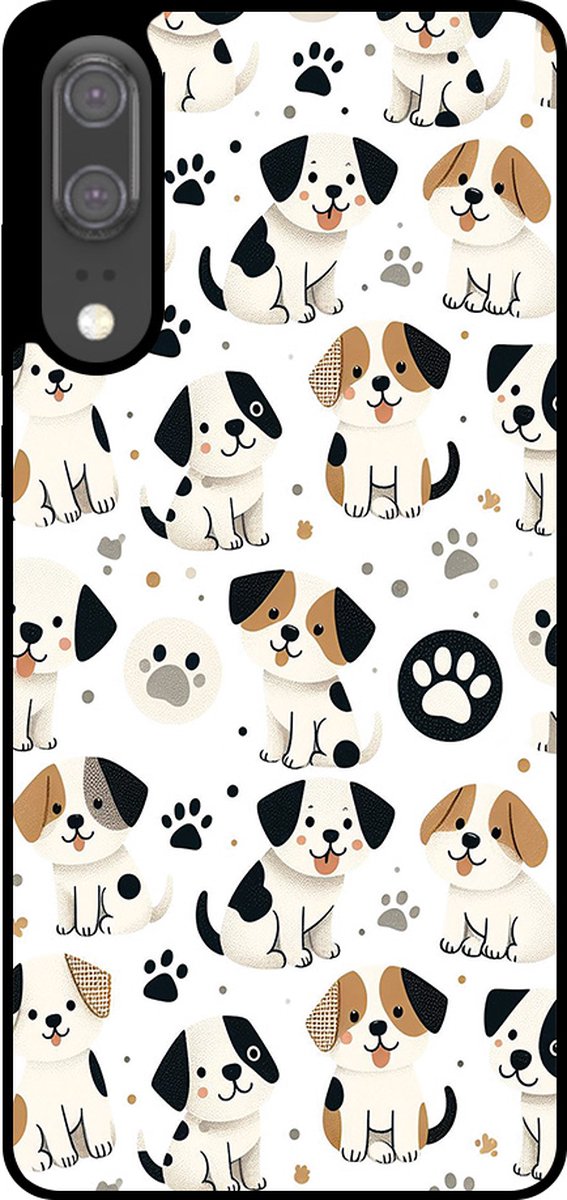 Smartphonica Telefoonhoesje Geschikt voor Huawei P20 met honden opdruk - TPU backcover case dog design geschikt voor Huawei P20