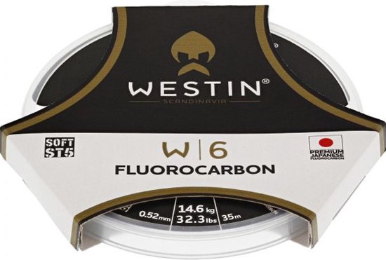 Westin W6 ST3 Fluorocarbon Clear - Maat : 35m - 0.620mm - 26.1 kilo - 57.6 LBS