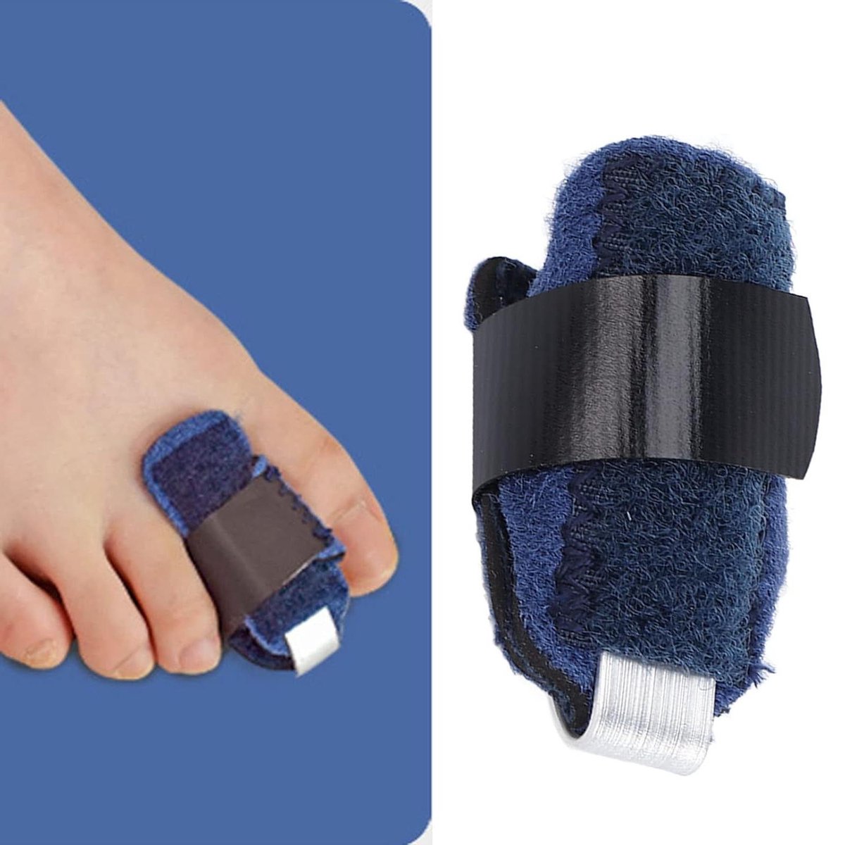 Goedkoopste Teen Splints Hammer Toe Straightener - Breuk Recovery Ergonomische Ademende Klauw Toe Fixatie Corrector Strap - Corrigeren Hammer Tenes (M
