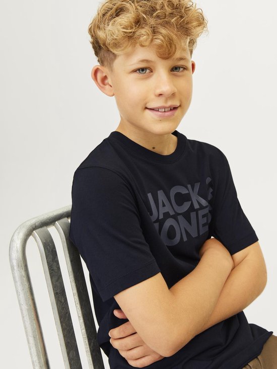 T-Shirt Jack & Jones Junior - Logo JJecorp - Col Rond - Pour Garçon - Coton Confortable