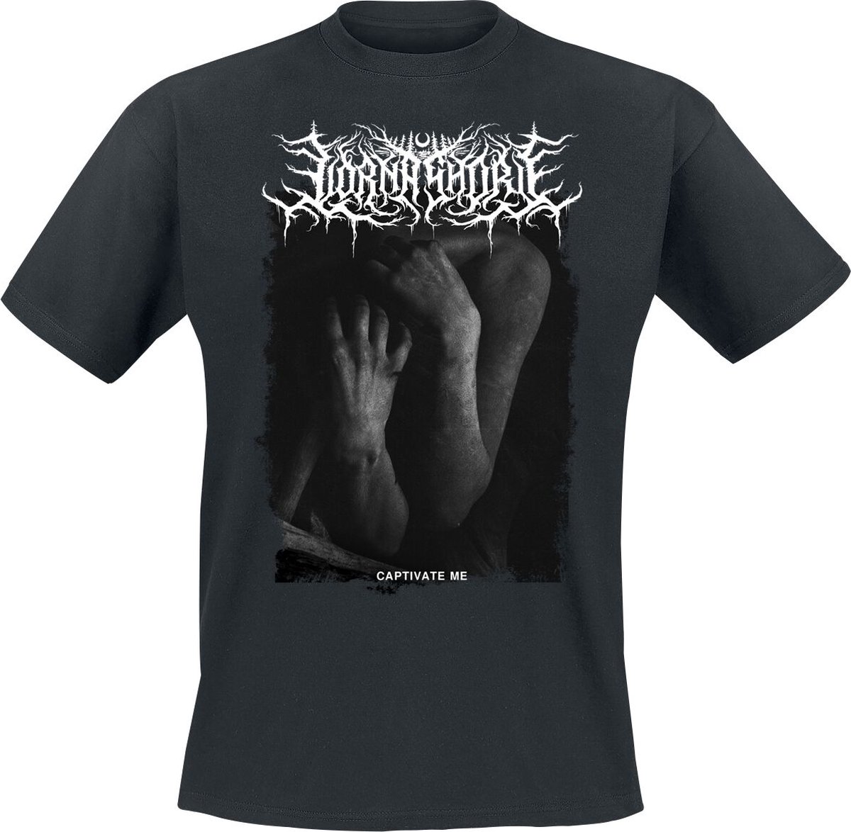 Lorna Shore Dancing Like Flames T-shirt zwart S Katoen Heren - Band merch, Bands