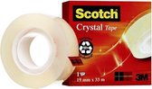 Scotch® Crystal Clear Tape, 19 mm x 33 m