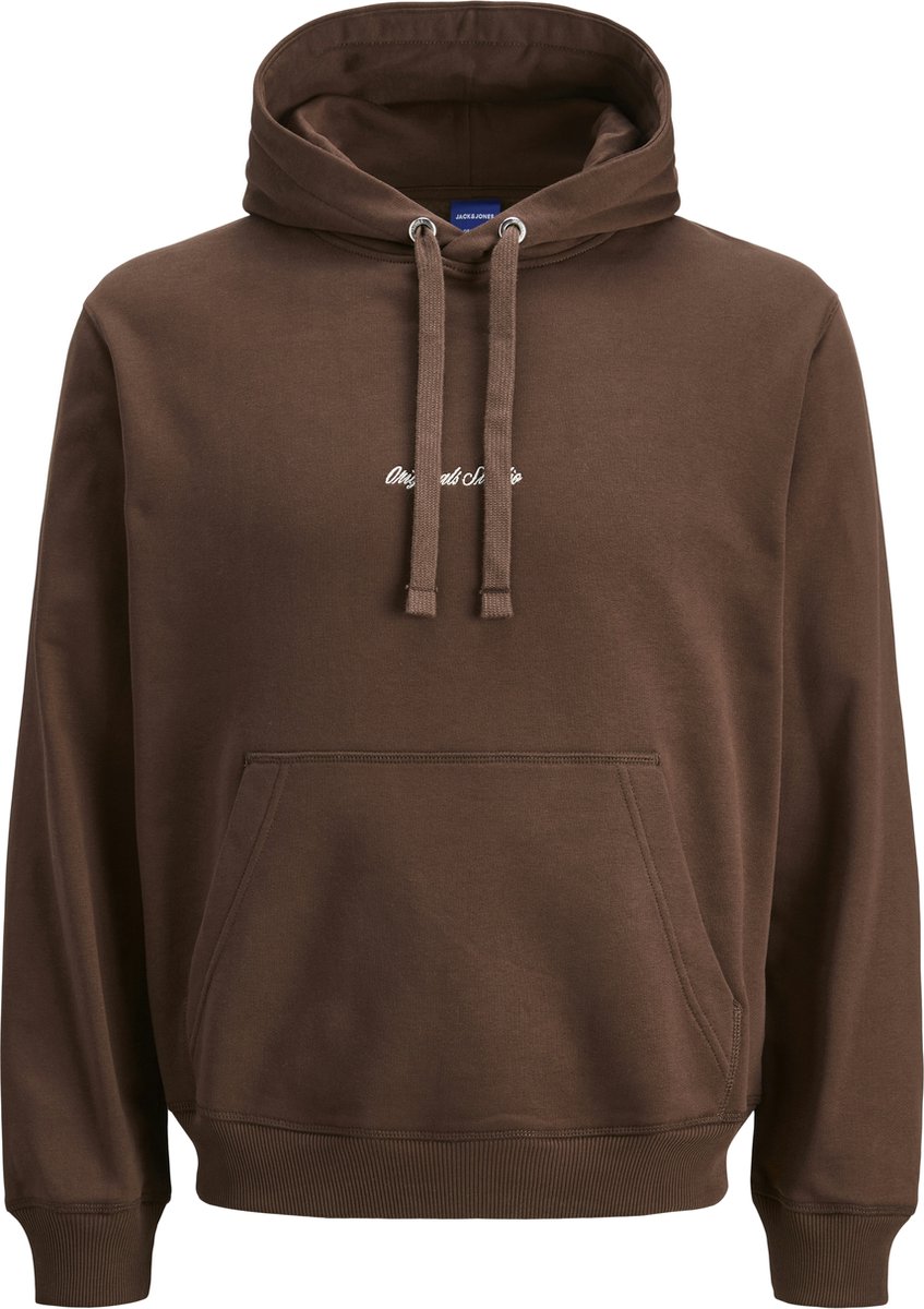 Jack & Jones Trui Jornorrebro Emb Sweat Hood Noos 12282861 Deep Mahogany Mannen Maat - L