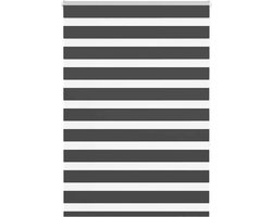 vidaXL - Zebra - rolgordijn - 110x150 - cm - stofbreedte - 105,9 - cm - zwart