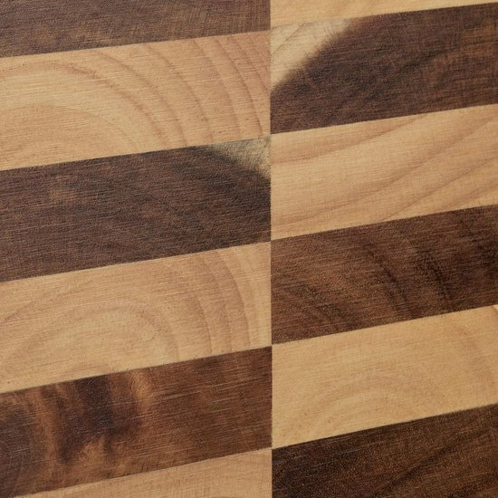 Relaxdays houten snijplank, acacia, massief, 40x25, voor groente, vlees, kaas, brood, serveerplank met sapgeul, bruin