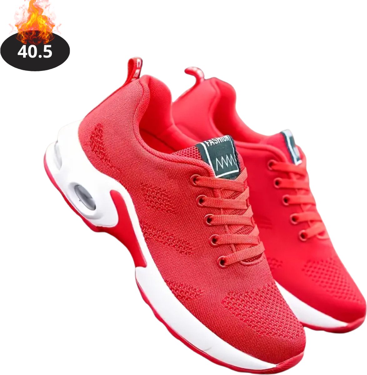 Bovista Schoenen Dames Sneakers Comfortabel Sportief Casual Volwassen Rood