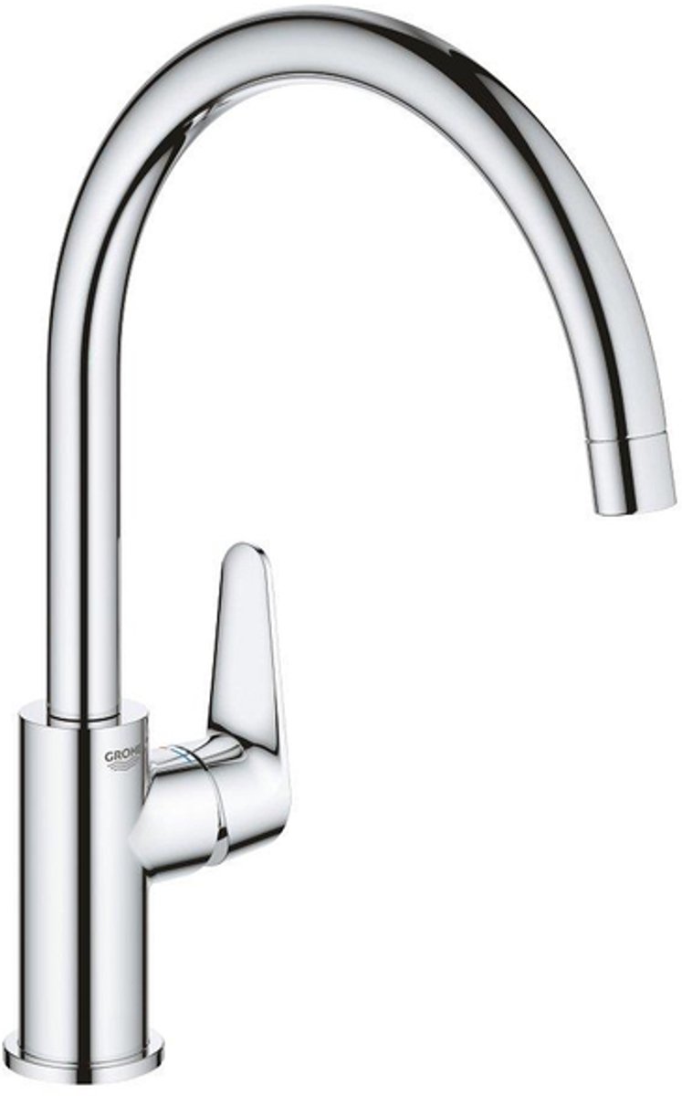 GROHE BauCurve Keukenkraan - Hoge uitloop - 360° draaibereik - Chroom