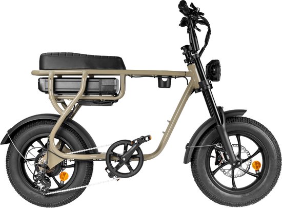 Kick&Move EB16 fatbike kinderfiets 16×4 inch banden 250W motor 25 km/u 7 versnellingen hydraulische remmen