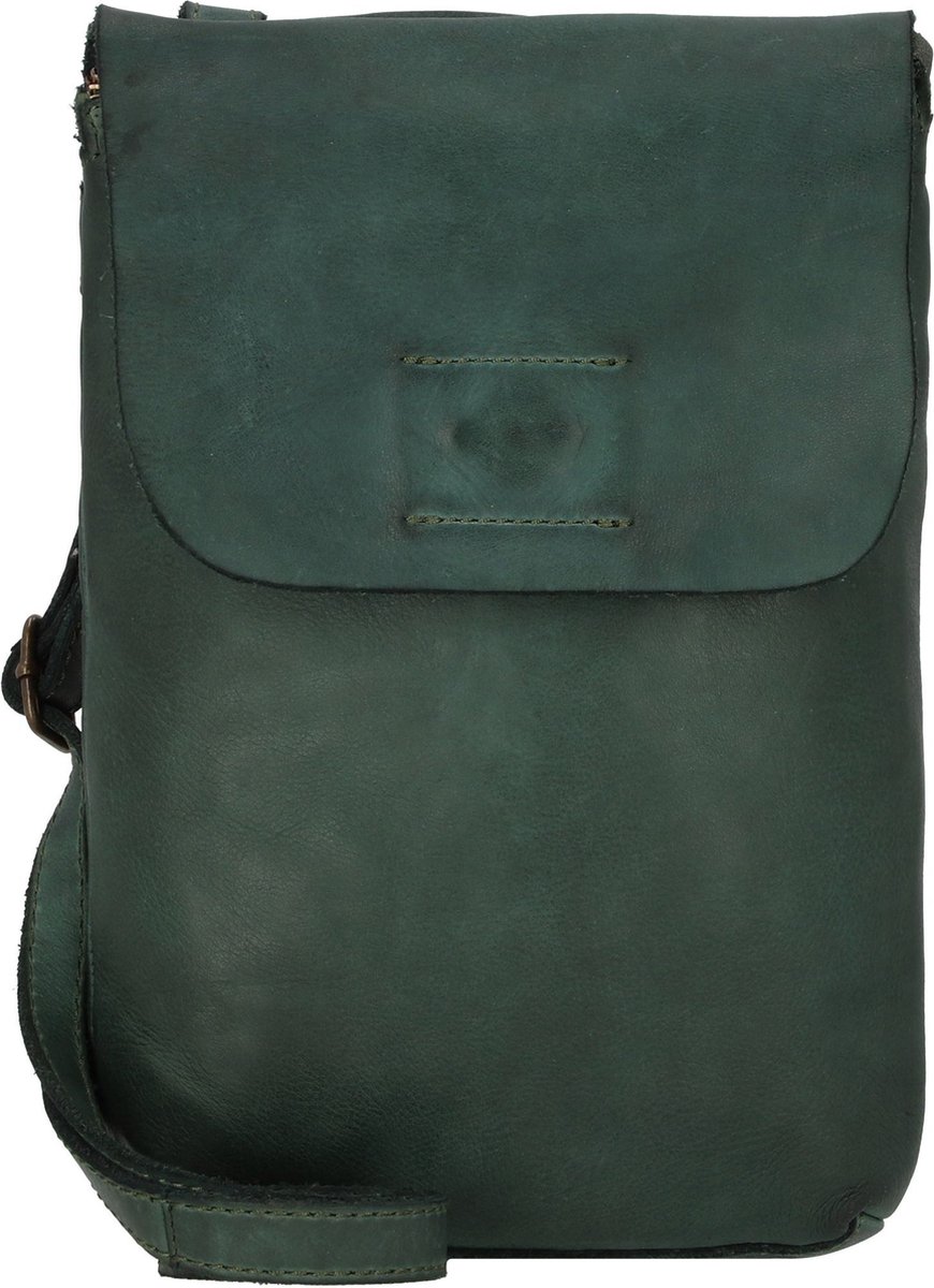 HAROLD'S Leren Schoudertas Telefoontasje Submarine Smartphonebag Yellow Donkergeel