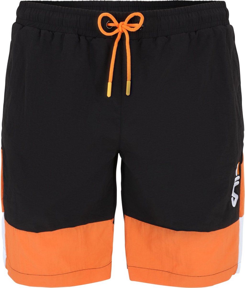 Fila korte broek Sciacca zwemshort -Celosia -Helderwit-XL Zwart