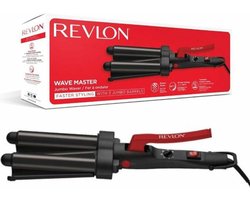 Revlon - Jumbo Waver - Wafeltang - Wave Krultang - Golvenkrultang - Haar -Beach Waves - Krultang - Zwart