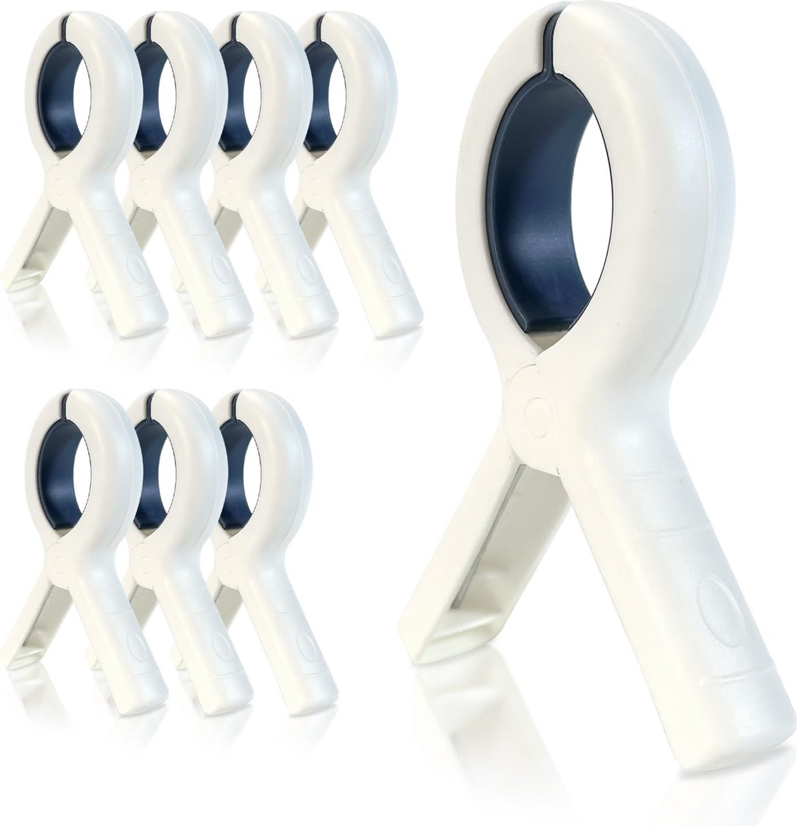 La'Moussawi ® Extra Grote Stevige Handdoekklemmen voor Strandstoelen Set van 8 Stuks