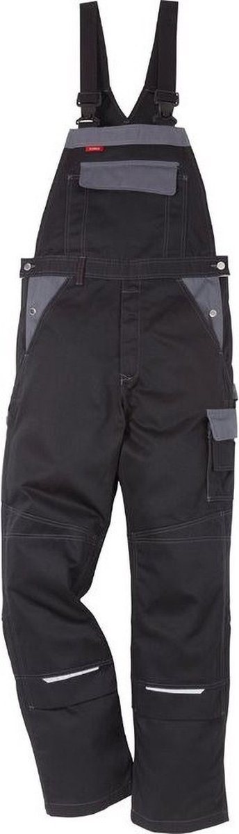 Kansas Icon Two Latzhose 1009 LUXE Schwarz/Grau-C48