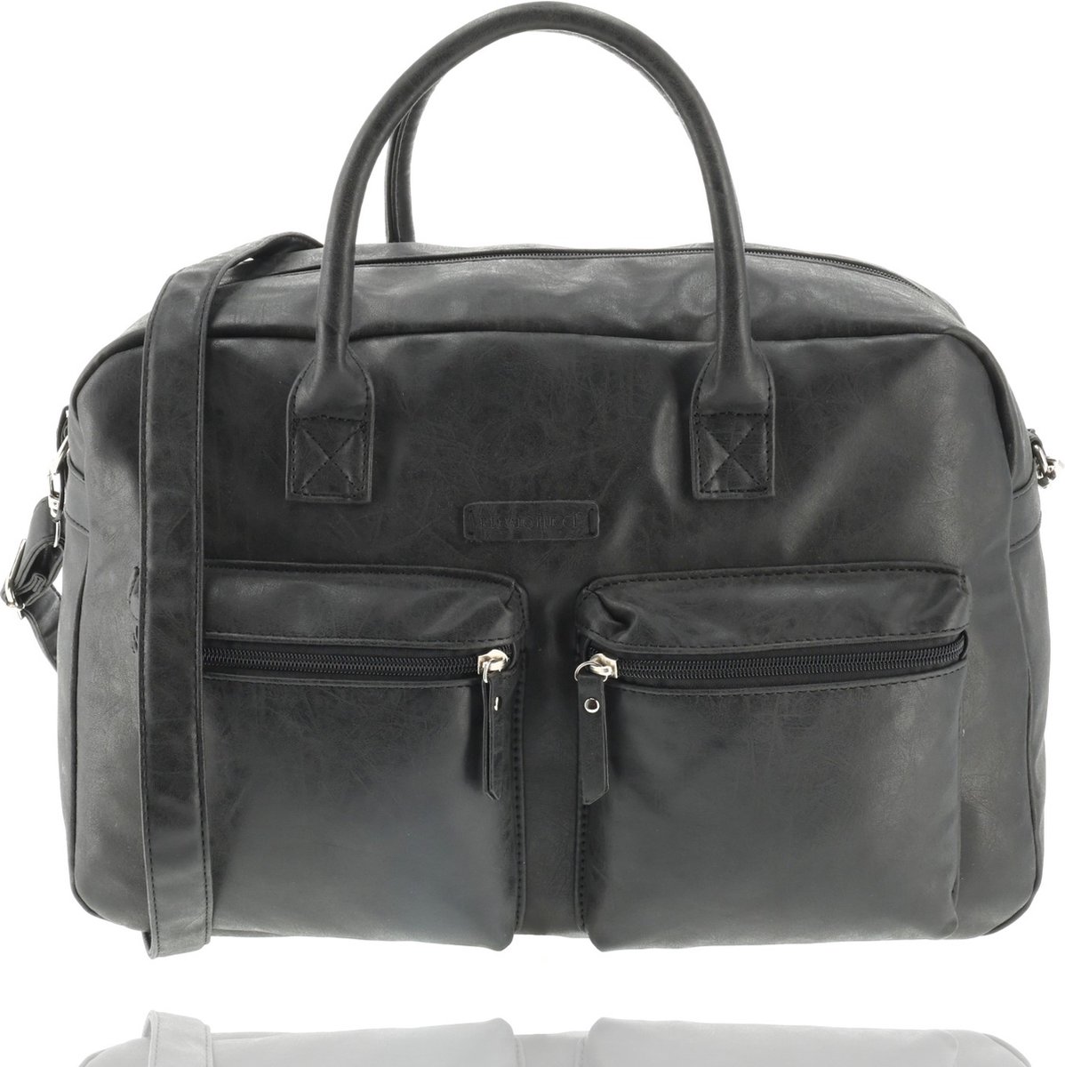 Laptoptas Western Bag - 13 Inch Laptopvak - School & Werk - Hand & Schoudertas - Zwart - Verstelbare en Afneembare Schouderriem - Voor Universiteit & Kantoor - Dames en Heren