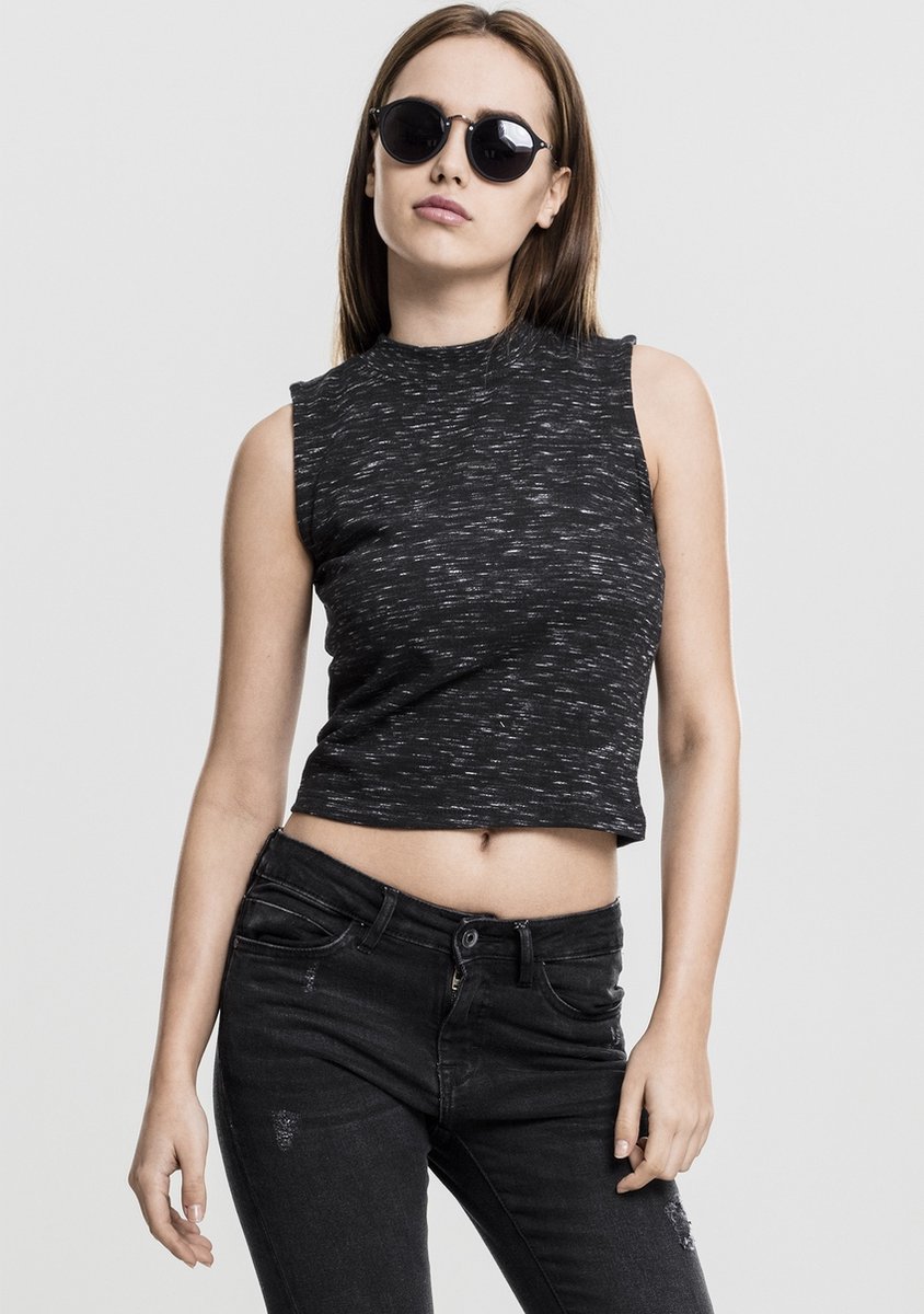 Urban Classics Space Dye Mouwloze top S Zwart