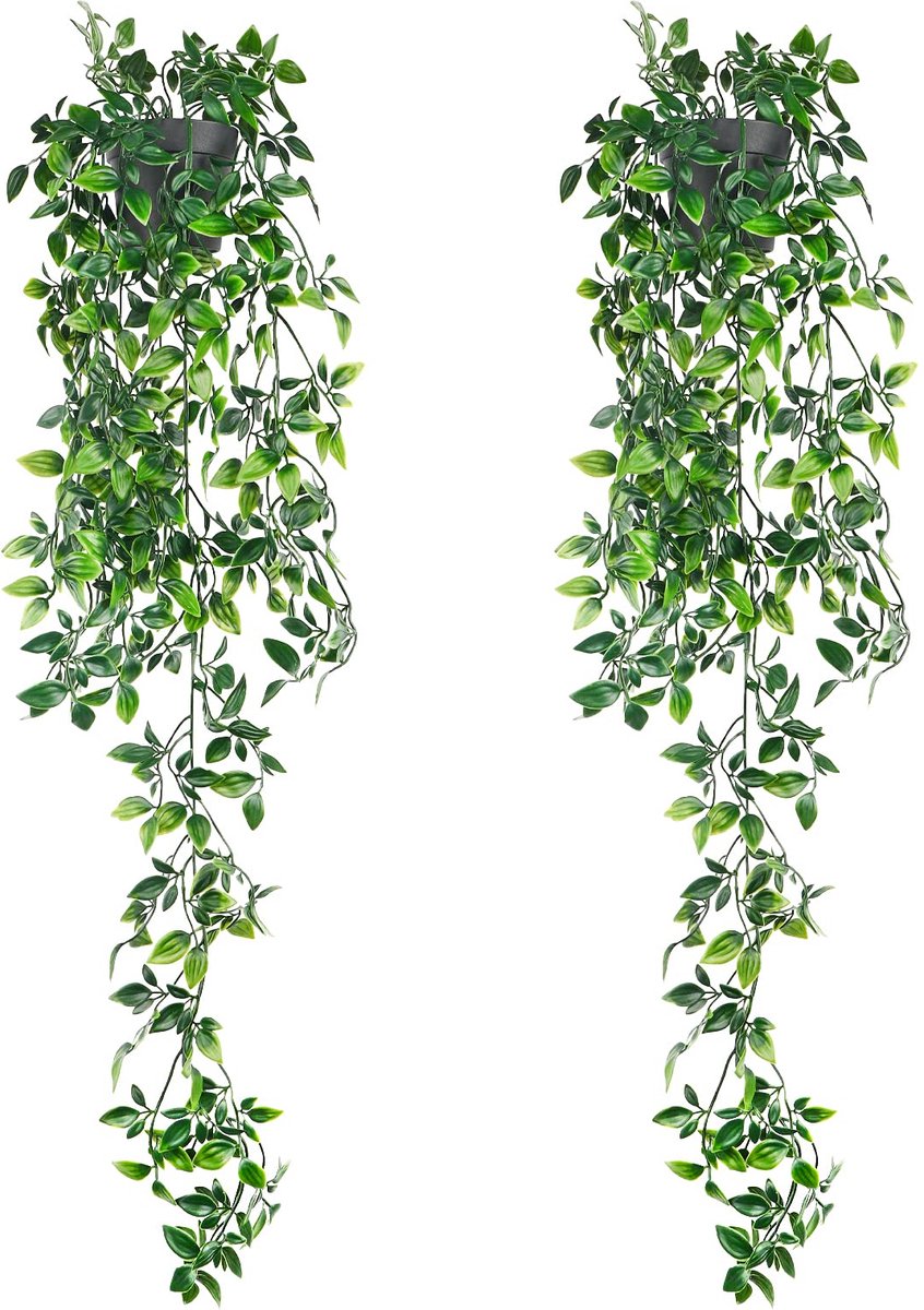 La'Moussawi ® Kunstmatige Groene Hangende Decoratieve Wijnstok voor Binnen- en Buitendecoratie