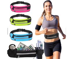 New Age Devi - Hardloop- en Sport Heuptas - Geel - Voor Bikers Joggers Wandelaars - Rennen Joggen Wandelen - Met Handige Running Bag - Heupband voor Comfortabel Hardlopen
