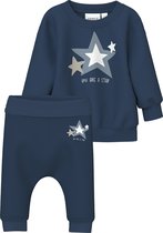 NAME IT - NBMVONNE LS SWEAT BOX BRU SET - Baby - Vesten