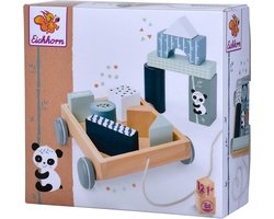 foto van Eichhorn Houten Blokkenwagen Panda