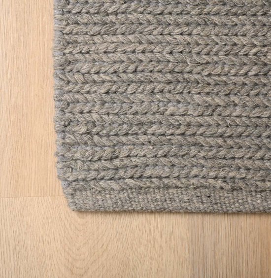 Tapis en laine - Narvik gris 240x340 cm