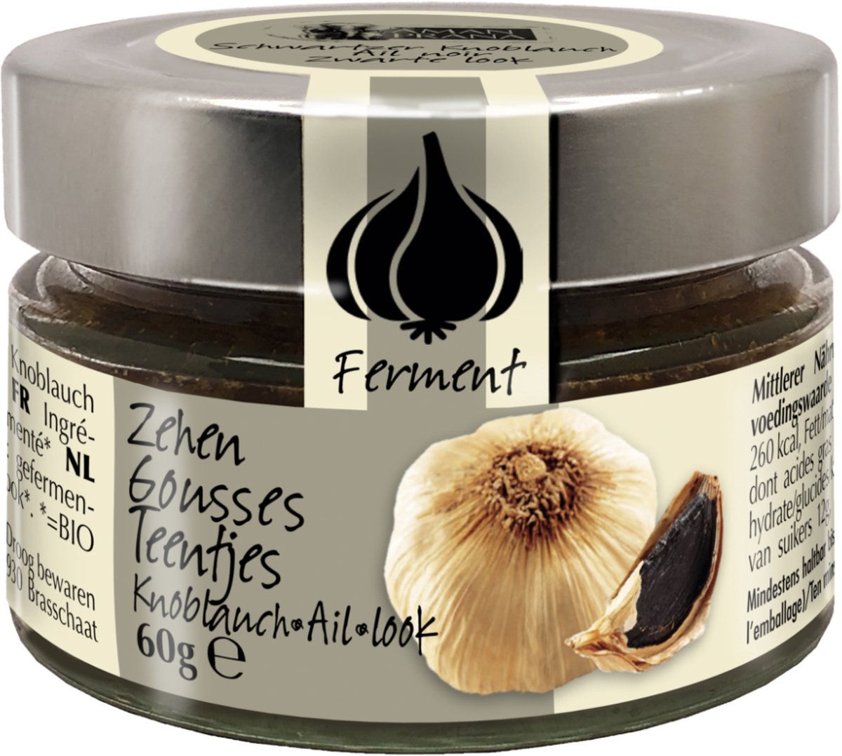 Amanprana Zwarte knoflook teentje bio 60 Gram