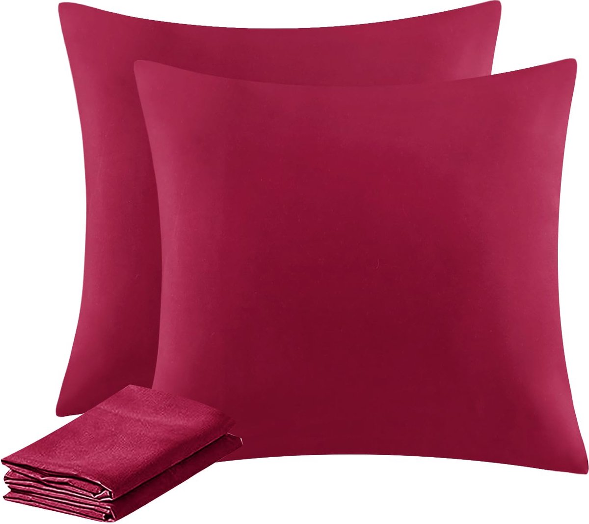 La'Moussawi ® Kleurrijke en Zachte Kussenslopen Set van 2 met Ritssluiting 80 x 80 cm