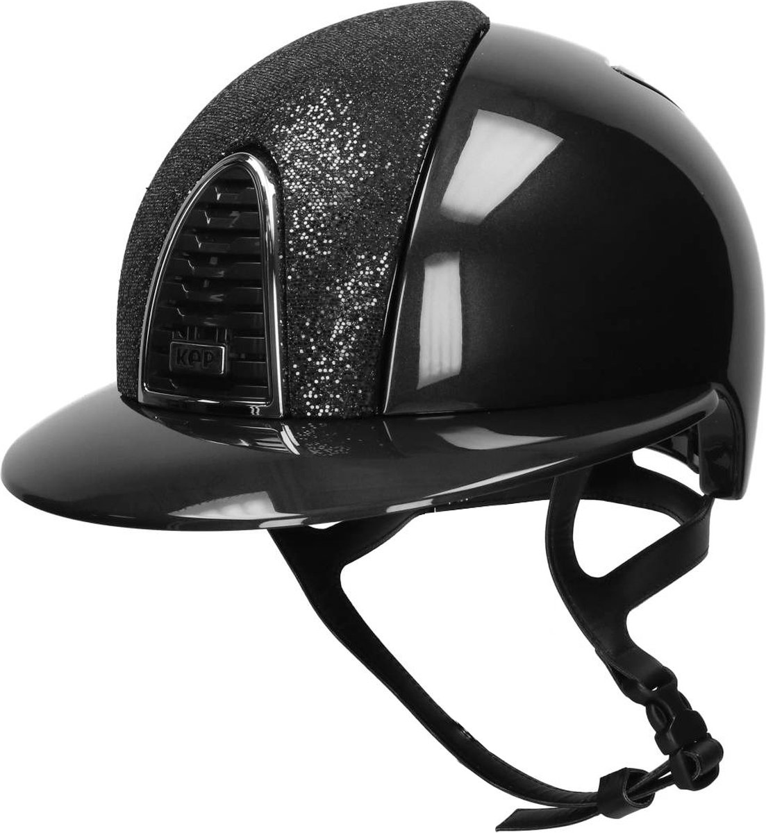 Kep Italia Veiligheidshelm Kep Italia Cromo 2.0 Shine Voorzijde Glitter Polo Zwart