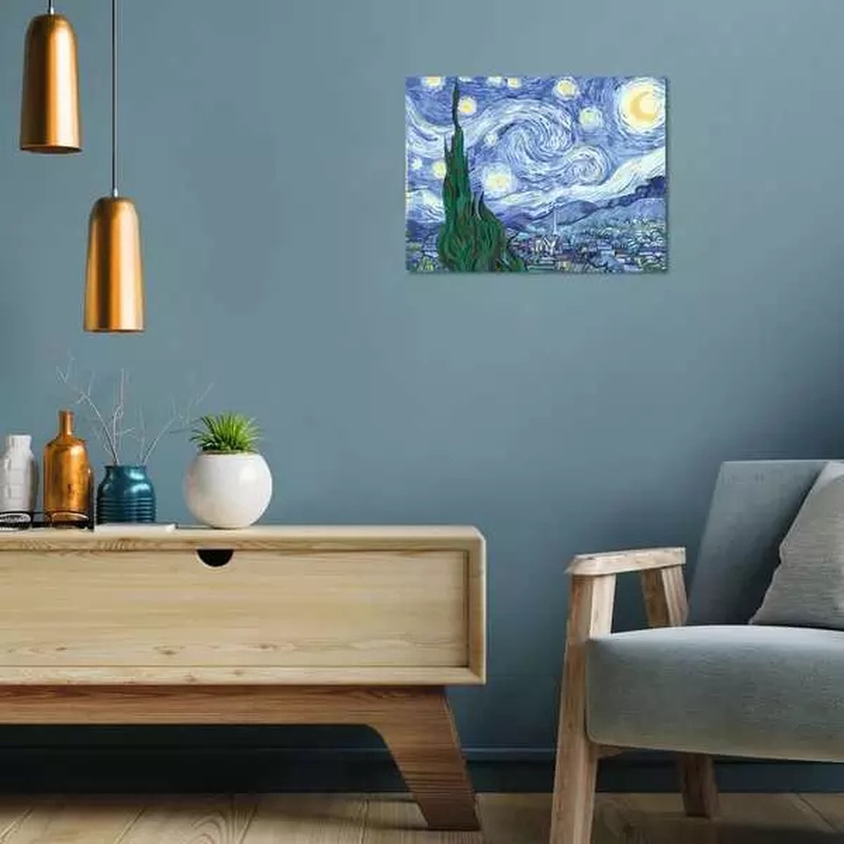 Ravensburger The Starry Night (Van Gogh) - Schilderen op nummer voor volwassenen — afbeelding 2