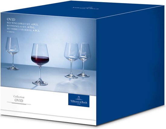 Verre à Vin Rouge Ovide Villeroy & Boch - 4 pcs - Cristal