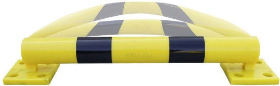 Butée de stationnement - délimitation pour le stationnement et la circulation - barrière de stationnement - jaune / noir - mousse polyuréthane - restaure la forme - fixation au sol - 798 mm - PST280