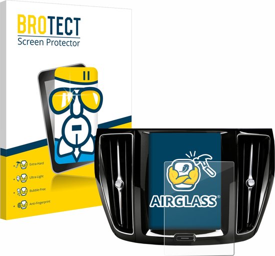 BROTECT - Screenprotector voor Volvo V60 Sensus Connect 2019-2020 - Folie Beschermfolie Beschermglas transparant