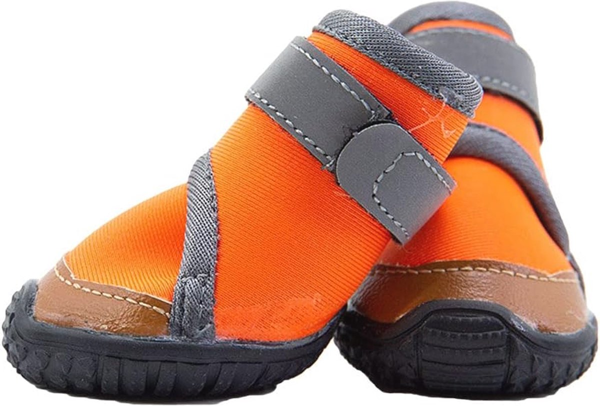 Hondenschoenen met Pootbescherming - Waterdichte Sneeuwschoenen met Antislipzool en Reflecterende Riemen voor Honden