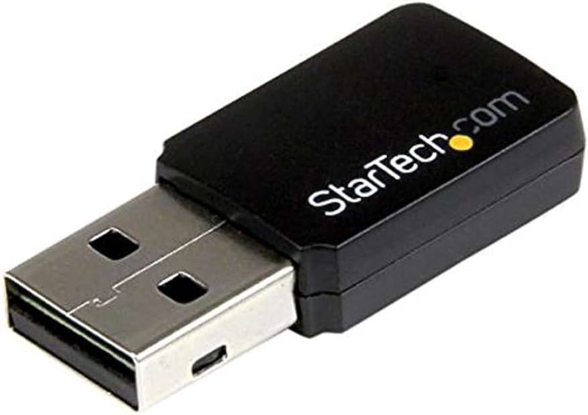 Draadloze WiFi Adapter - Netwerkkaart USB - Snelle Internetverbinding - Dual Band AC Snelheid - Mini Formaat - Zwart