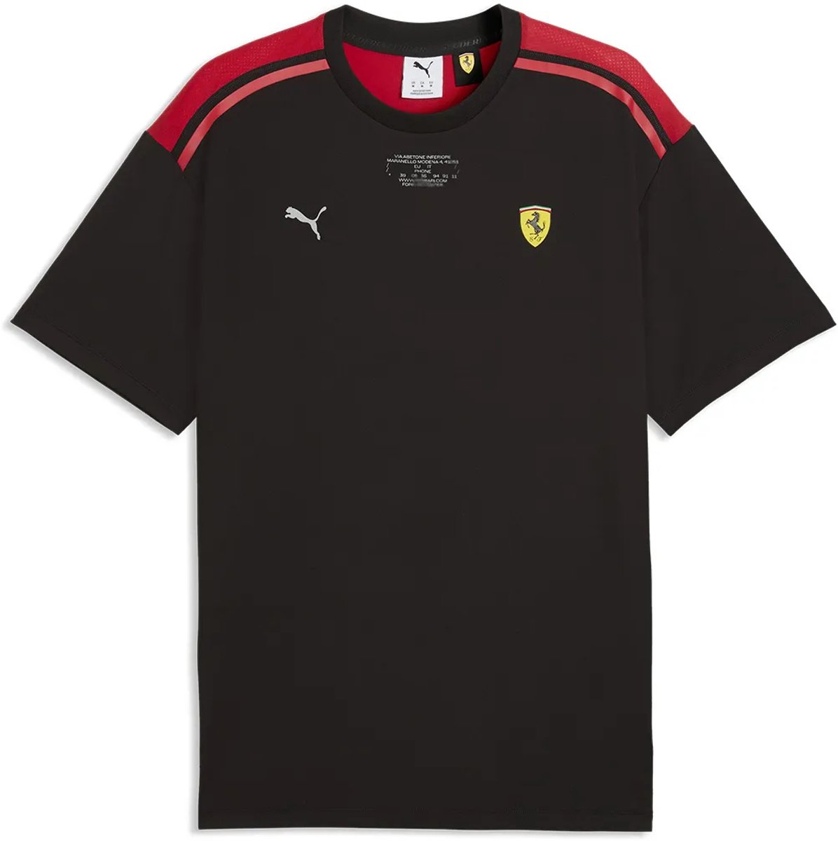 Puma Ferrari Cloudspun T-shirt Met Korte Mouwen XL Man Zwart