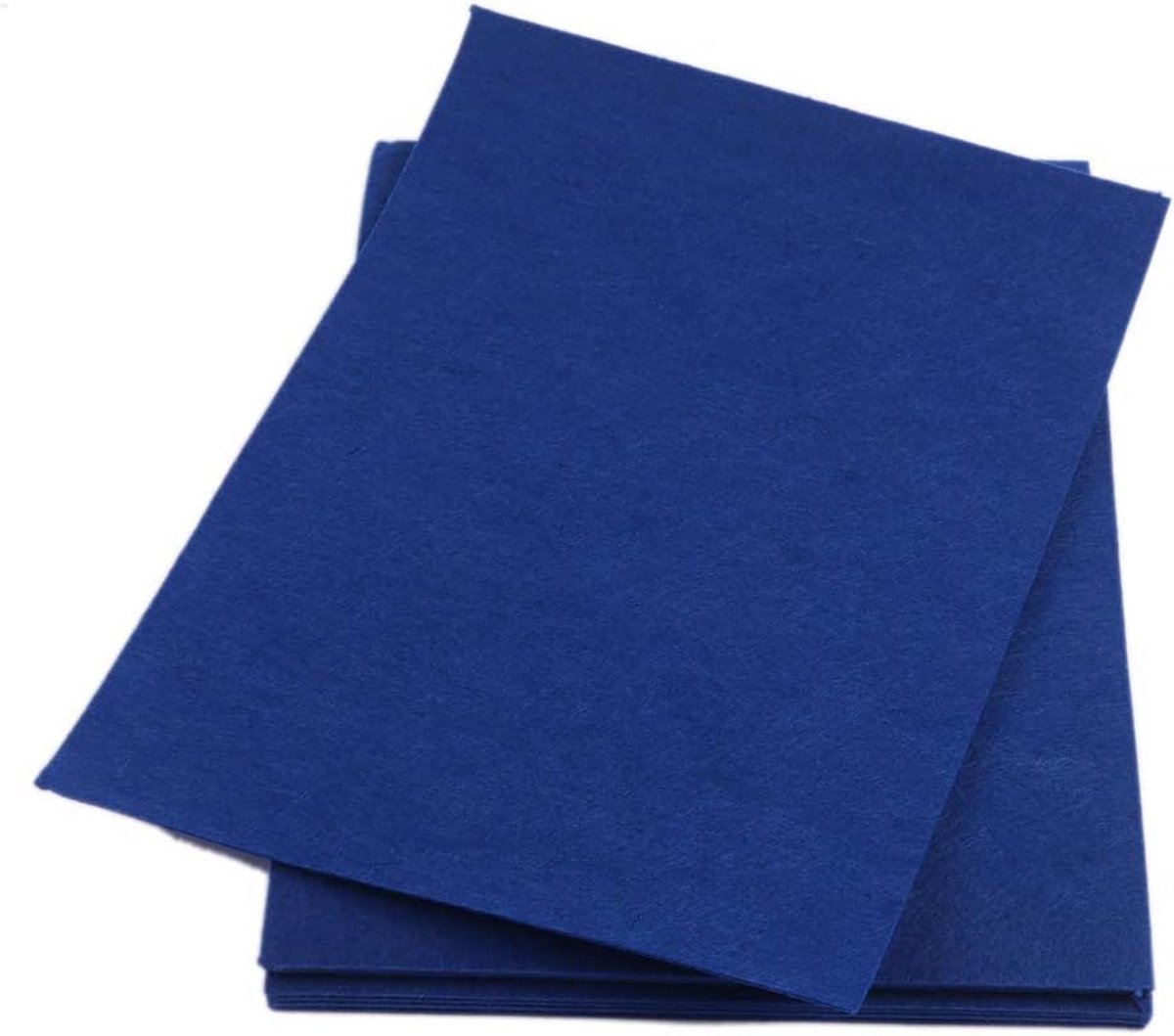 Vilt Platen - Handwerk Materiaal - Creatief Knutselen - 2mm Dik - 23x30 cm - Koninklijk Blauw