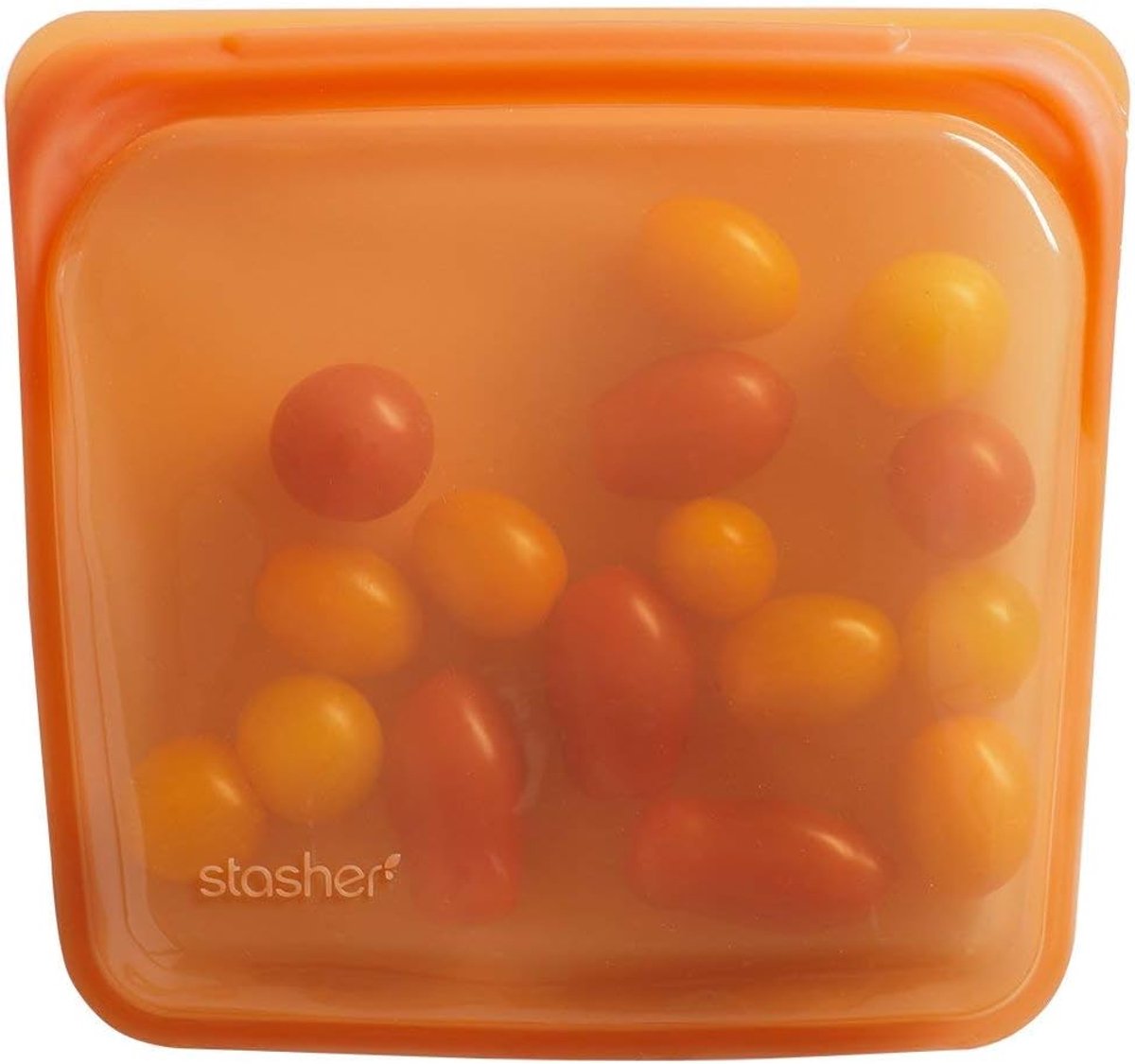 Vershoudzak - Opbergzak - Voedsel Bewaren - Lekvrij Hersluitbaar - 19 x 17 cm - Oranje