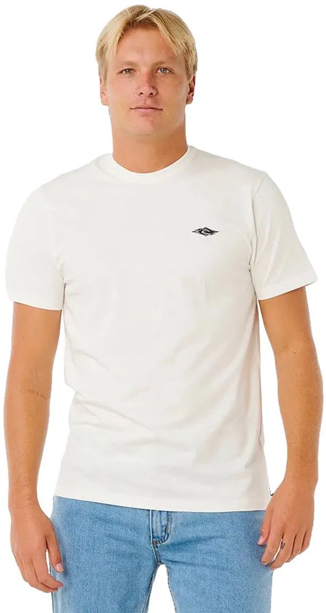Rip Curl Streamline Embroid T-shirt Met Korte Mouwen S Man Bone