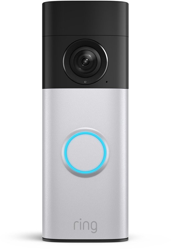 Ring Battery Video Doorbell Plus (2nd Gen) - Nickel Silver - 2k video - batterij