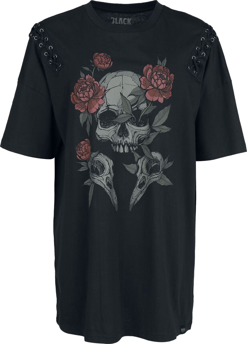 Black Premium by EMP zwart oversized T-shirt met een verward uiterlijk voor vrouwen - Dames - XL