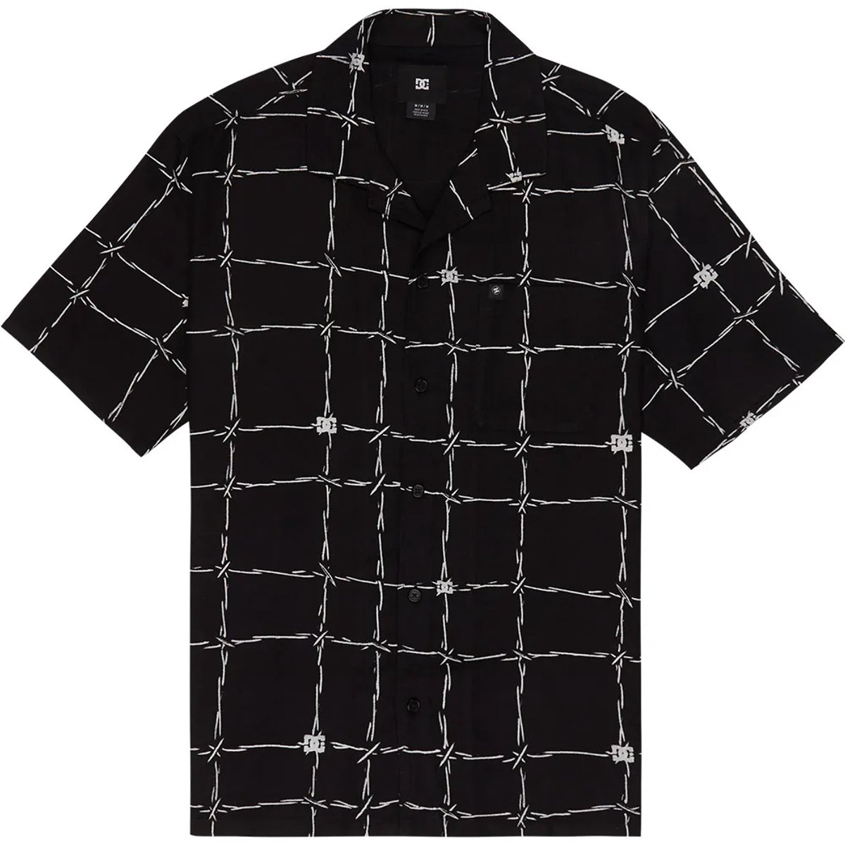 Dc Shoes Wired Resort Overhemd Met Korte Mouwen 2XL Man Zwart