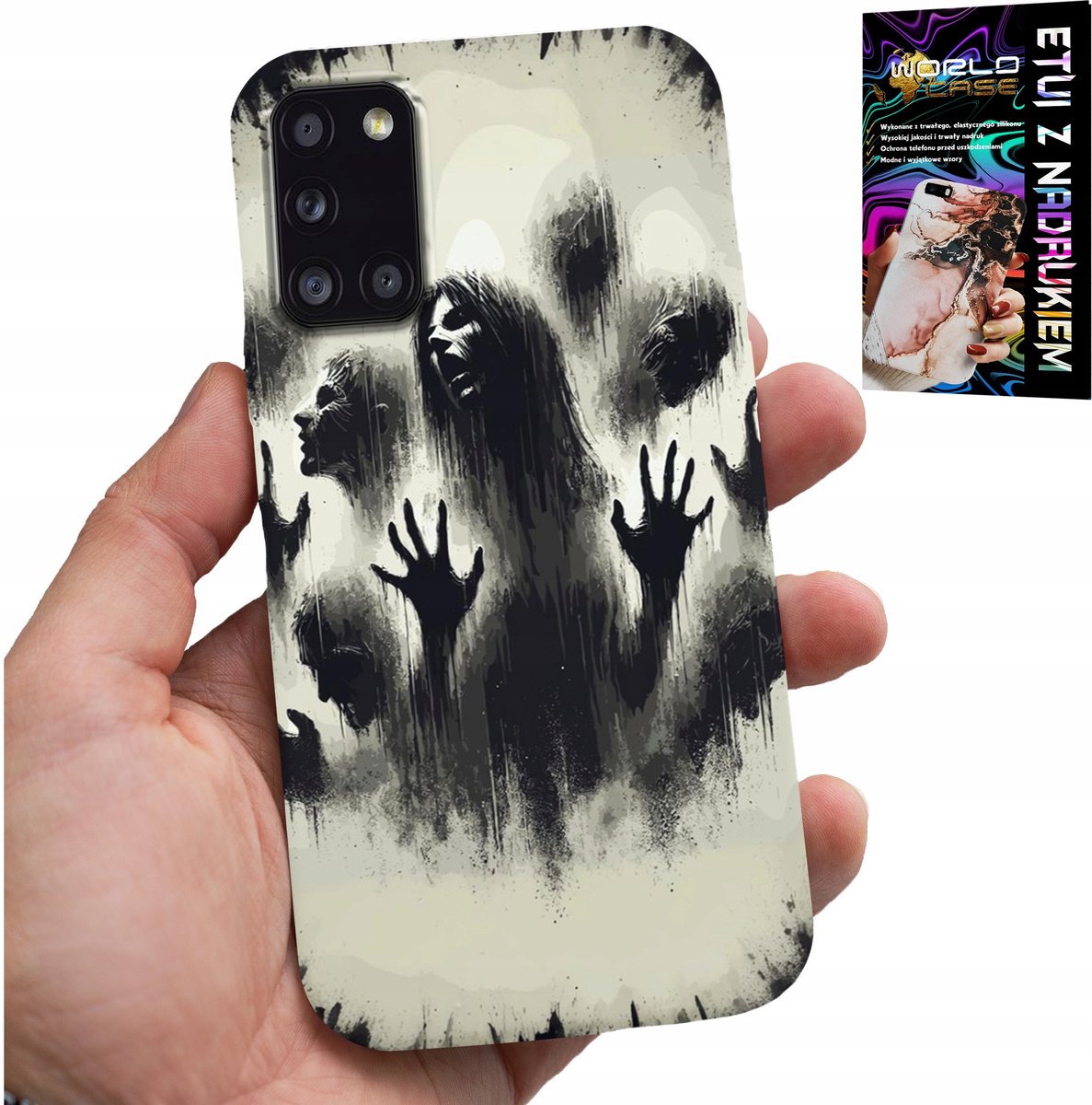 HOESJE VOOR SAMSUNG GALAXY A31 - LIVING DEAD THE WALKING DEAD ZOMBI + GLAS