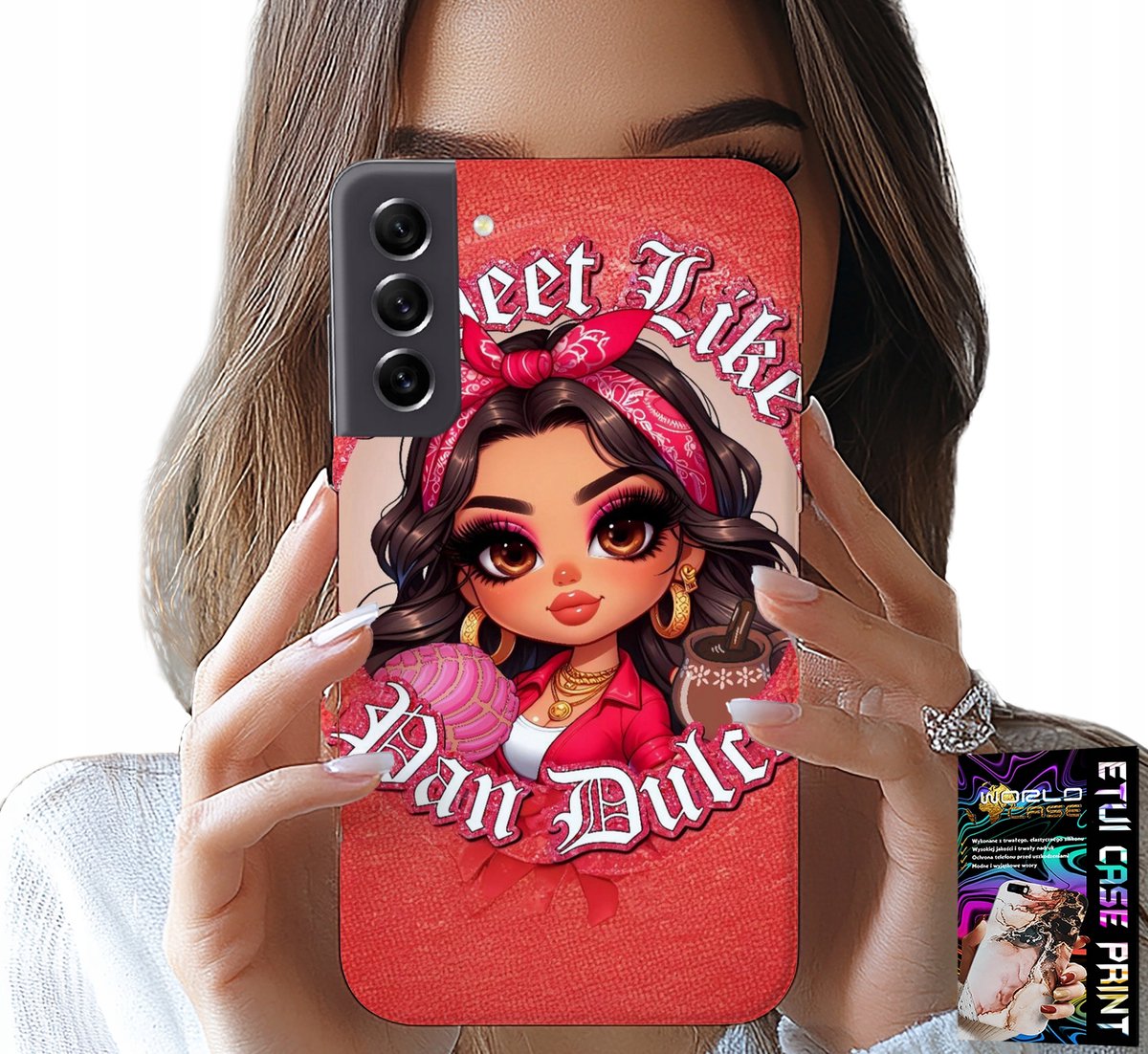 SAMSUNG GALAXY S22 HOESJE - ZOET ALS MODIEUZE POPPEN VOOR MEISJES