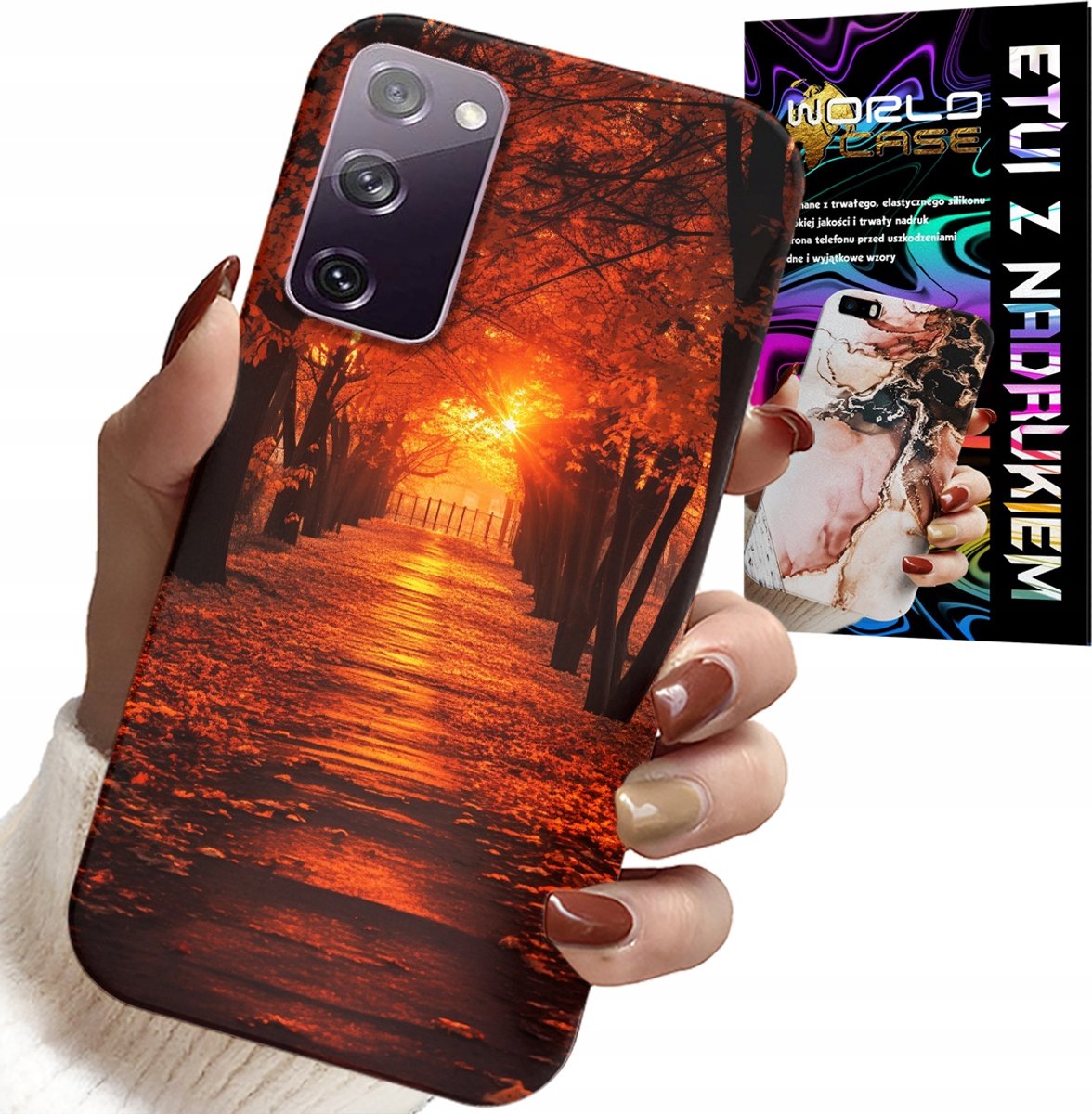 HOESJE VOOR SAMSUNG GALAXY S20 LITE - PARK, HERFST, VALLENDE BLADEREN, ACHTERKANT