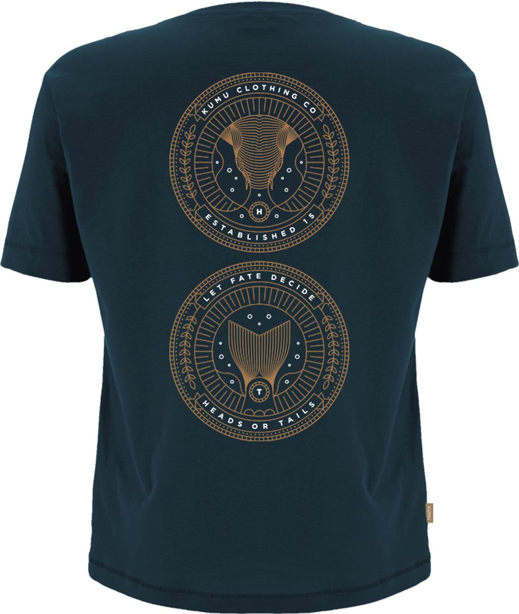 Kumu T-Shirt Heads Or Tails XL (Incl. Decision Maker Coin) - Vis Shirt