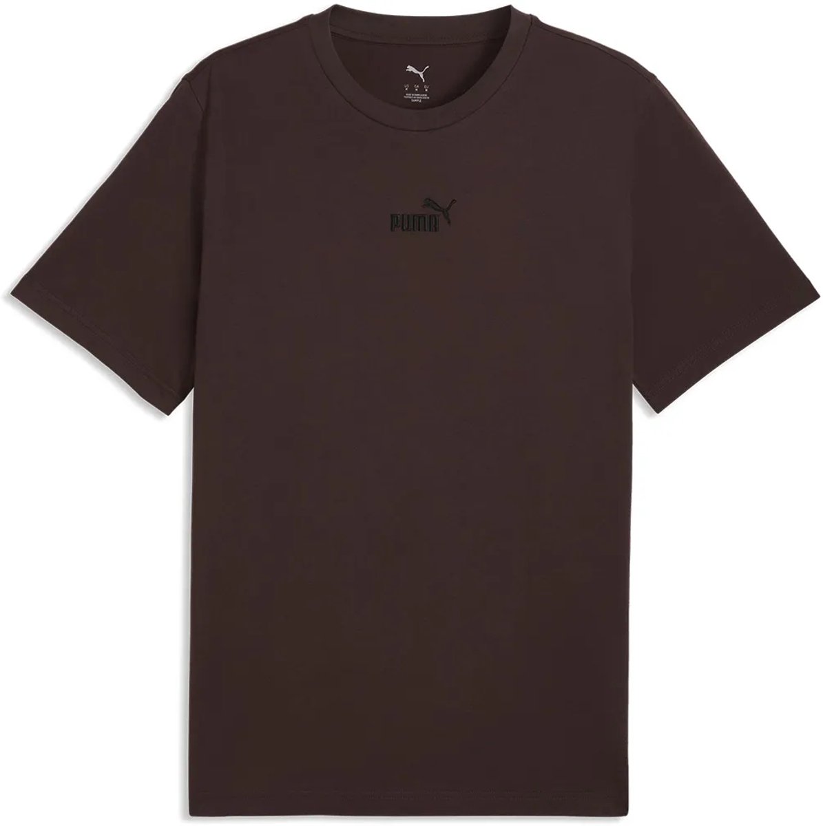 Puma Ess Small No.1 Logo T-shirt Met Korte Mouwen XS Man Bruin