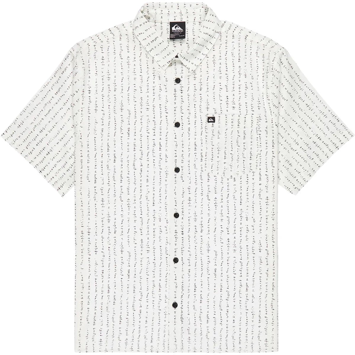 Quiksilver Apero Classic Overhemd Met Korte Mouwen M Man Bone Quik Thoughts