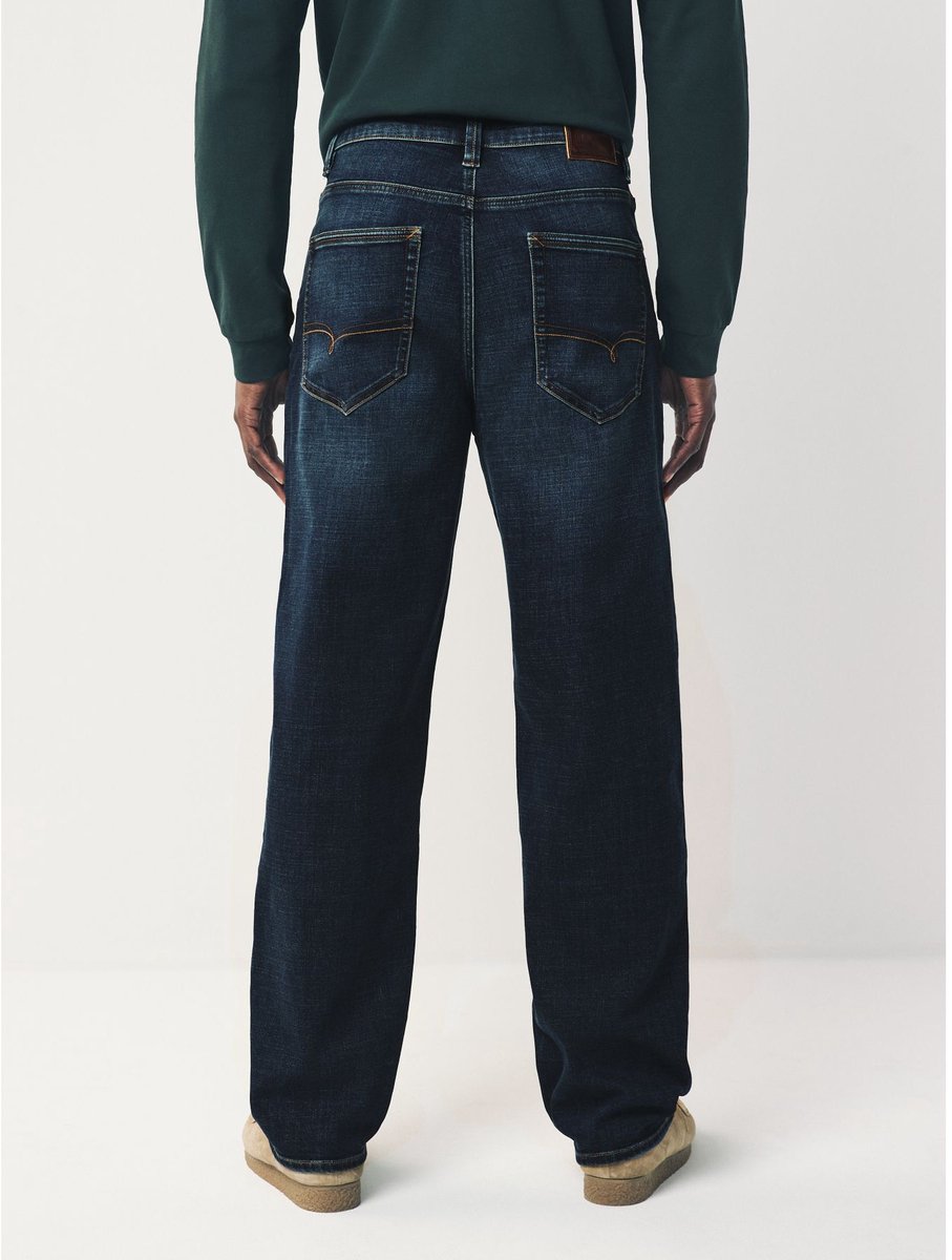 Next - Heren - Relaxed fit - Motionflex jeans - Blauw
